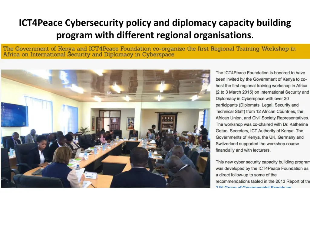 ict4peace cybersecurity policy and diplomacy