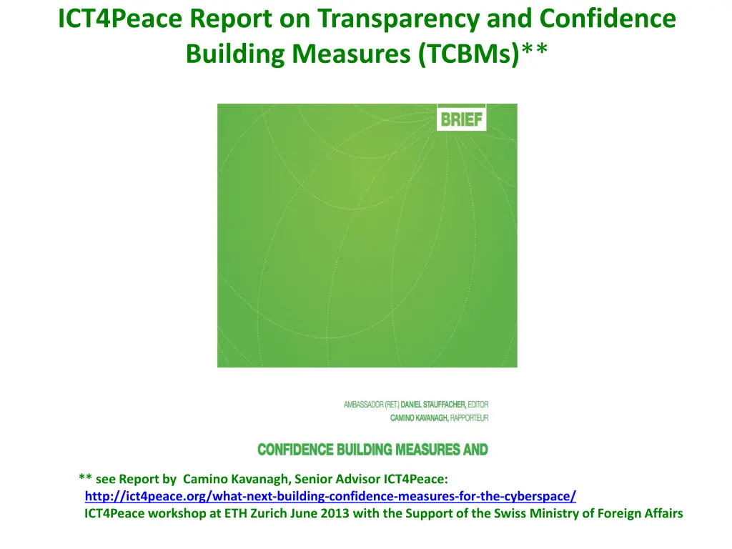 ict4peace report on transparency and confidence