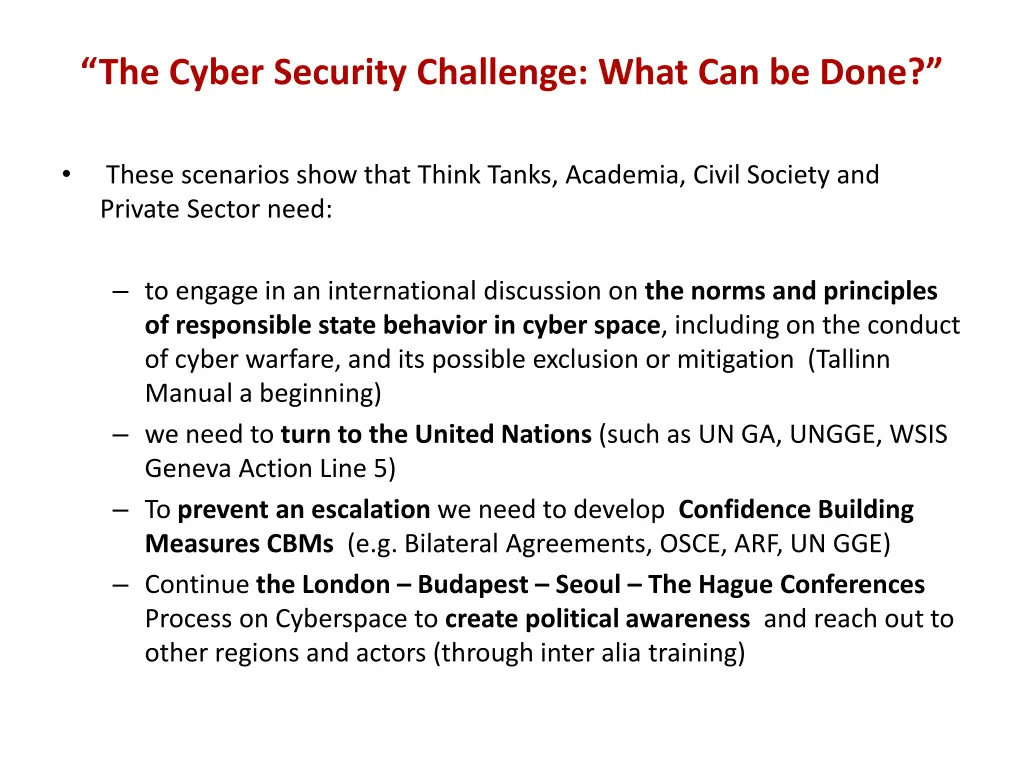 the cyber security challenge what can be done