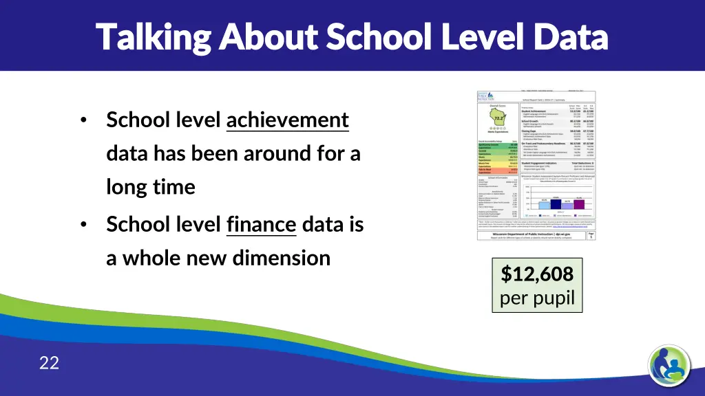 talking about school level data talking about