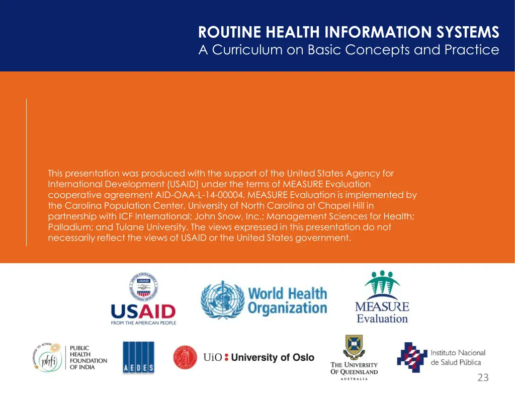 routine health information systems a curriculum 1