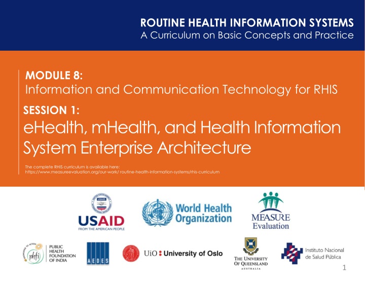routine health information systems a curriculum