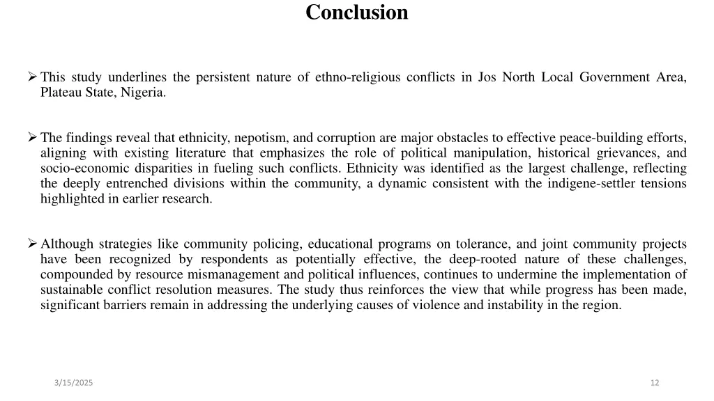conclusion