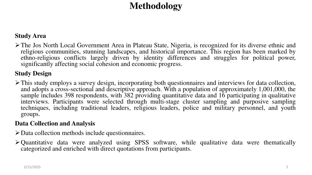 methodology