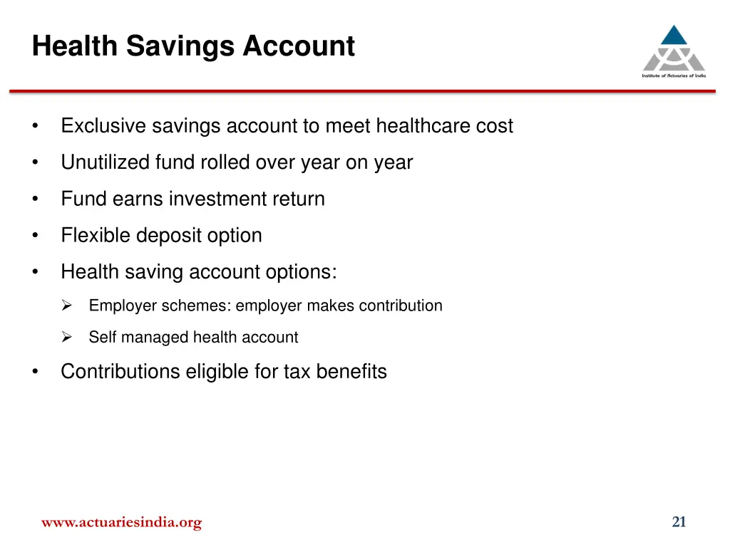 health savings account