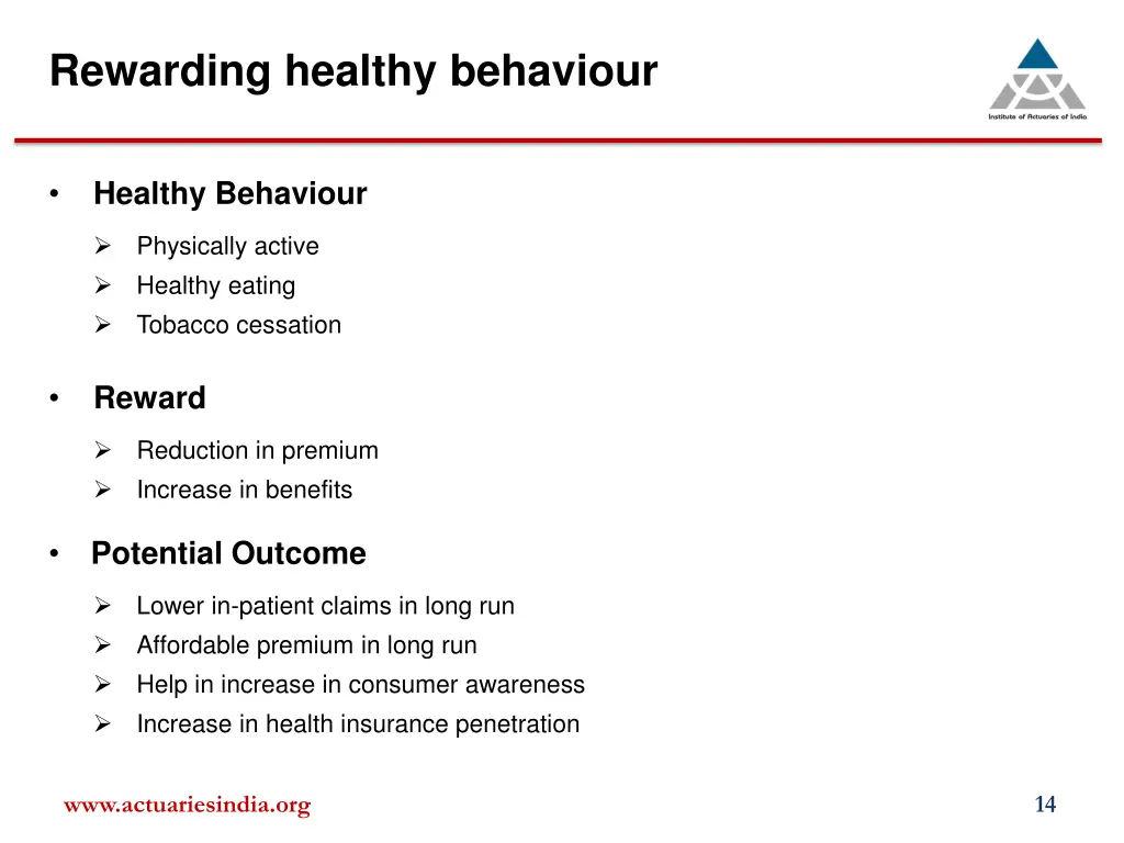 rewarding healthy behaviour
