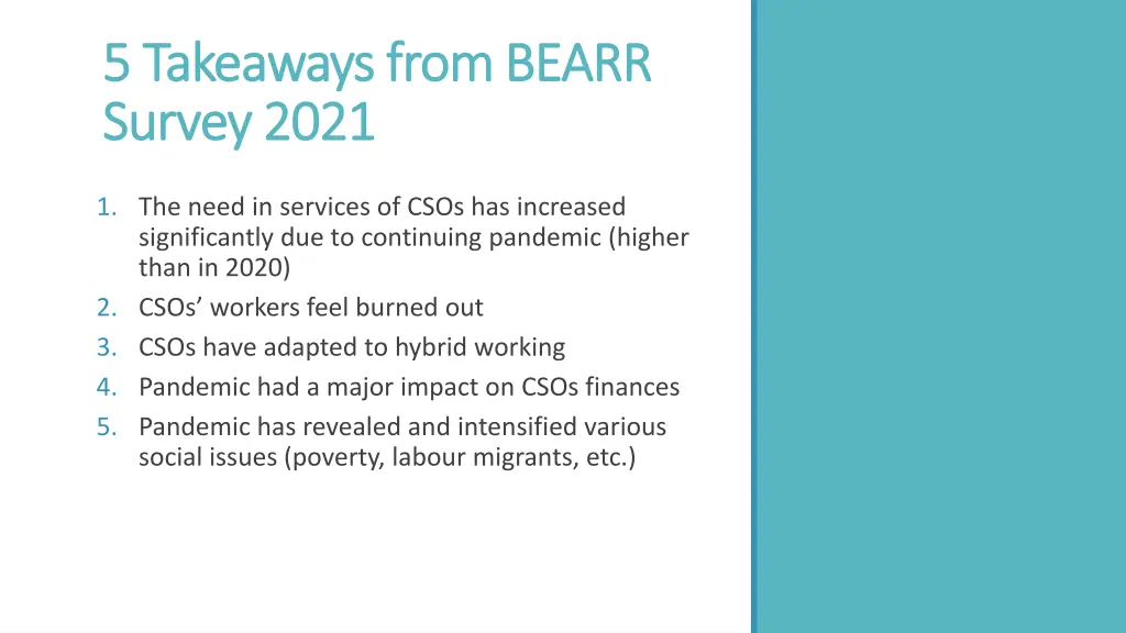 5 takeaways from bearr 5 takeaways from bearr