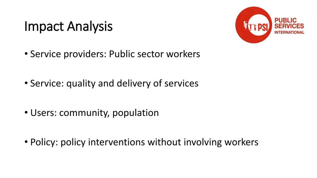 impact analysis impact analysis