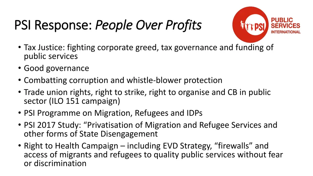 psi response psi response people over profits 1