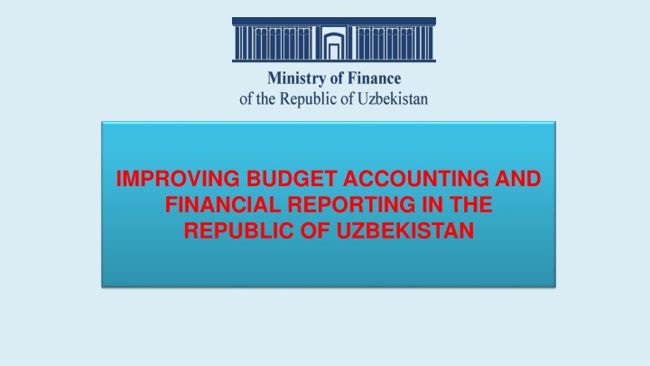 improving budget accounting and financial