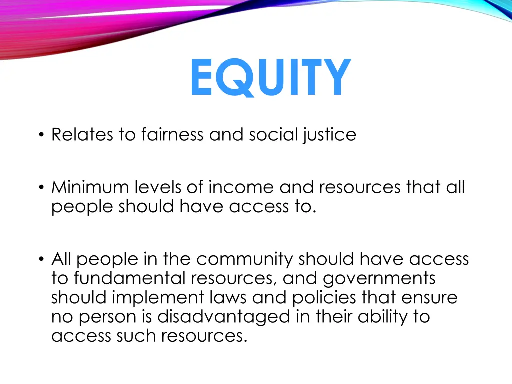 equity