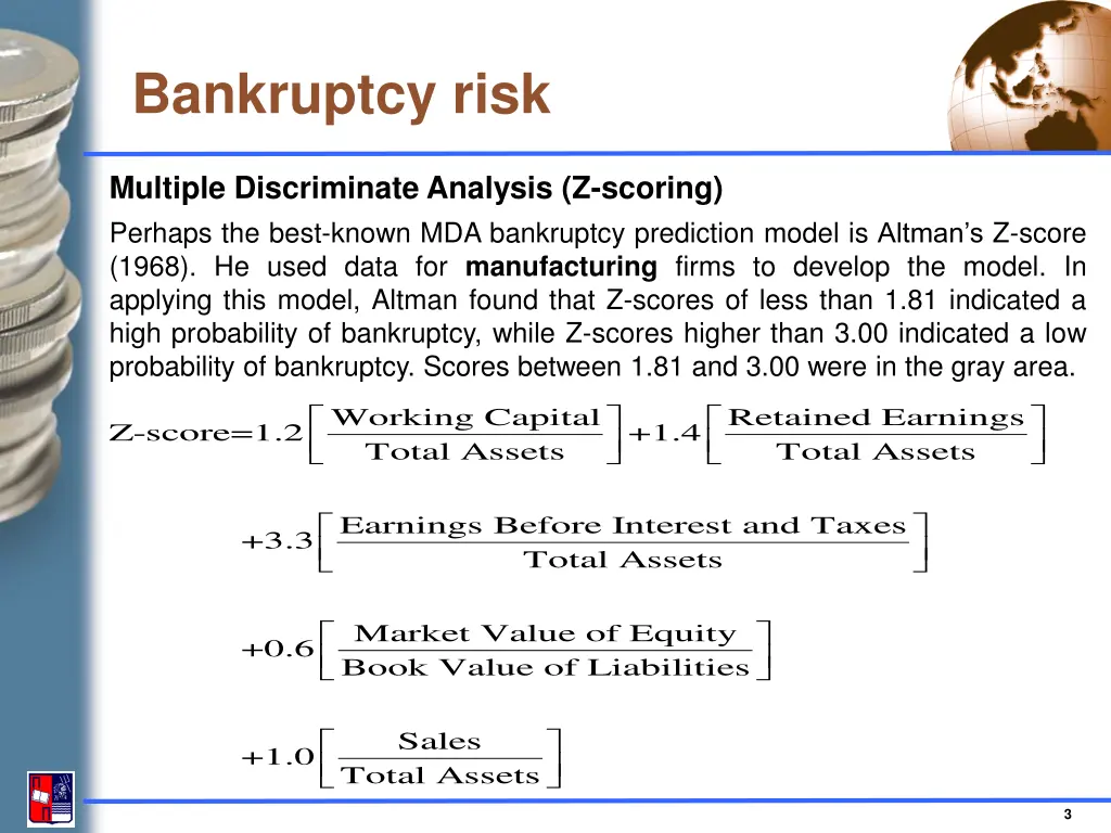 bankruptcy risk 1