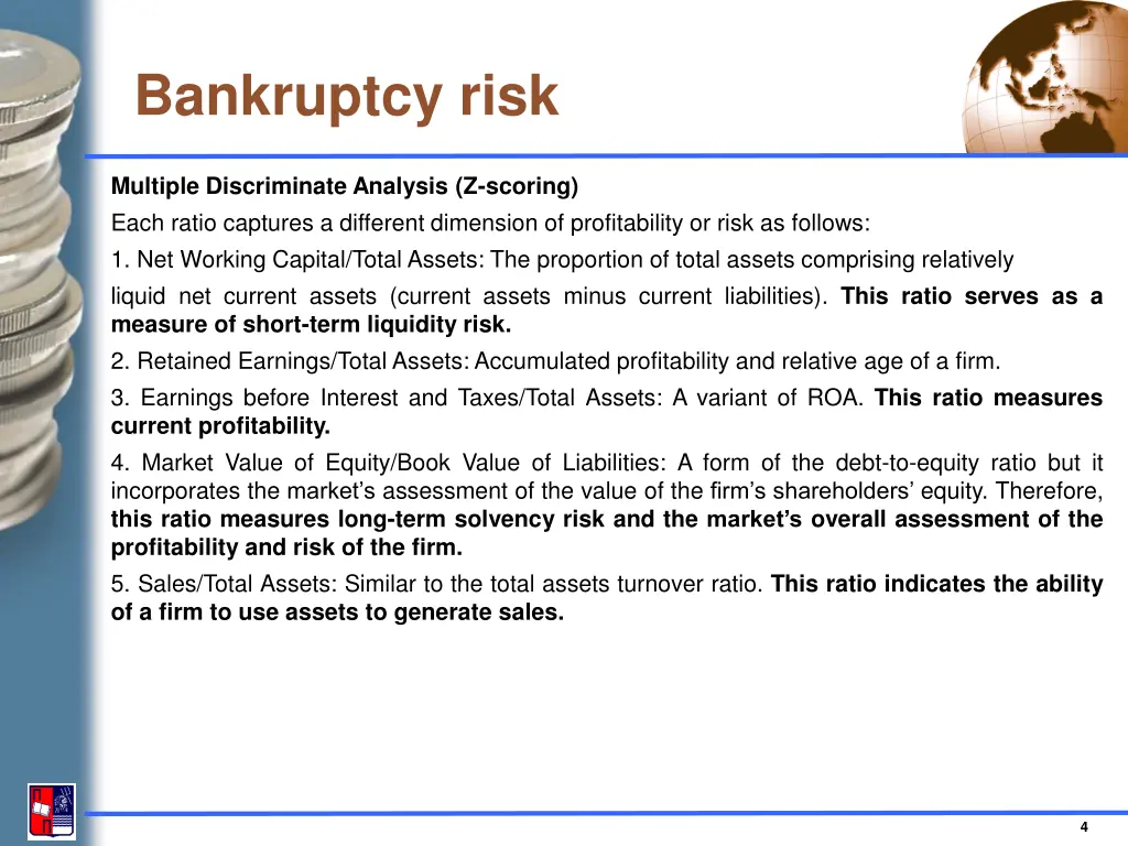 bankruptcy risk 2