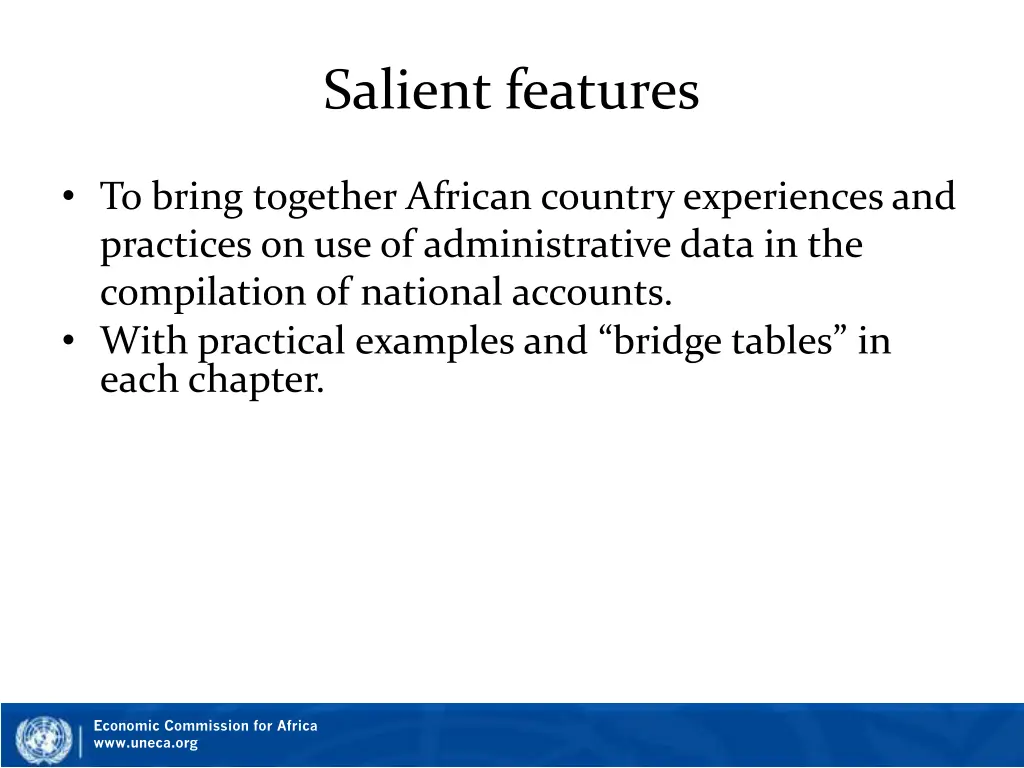 salient features