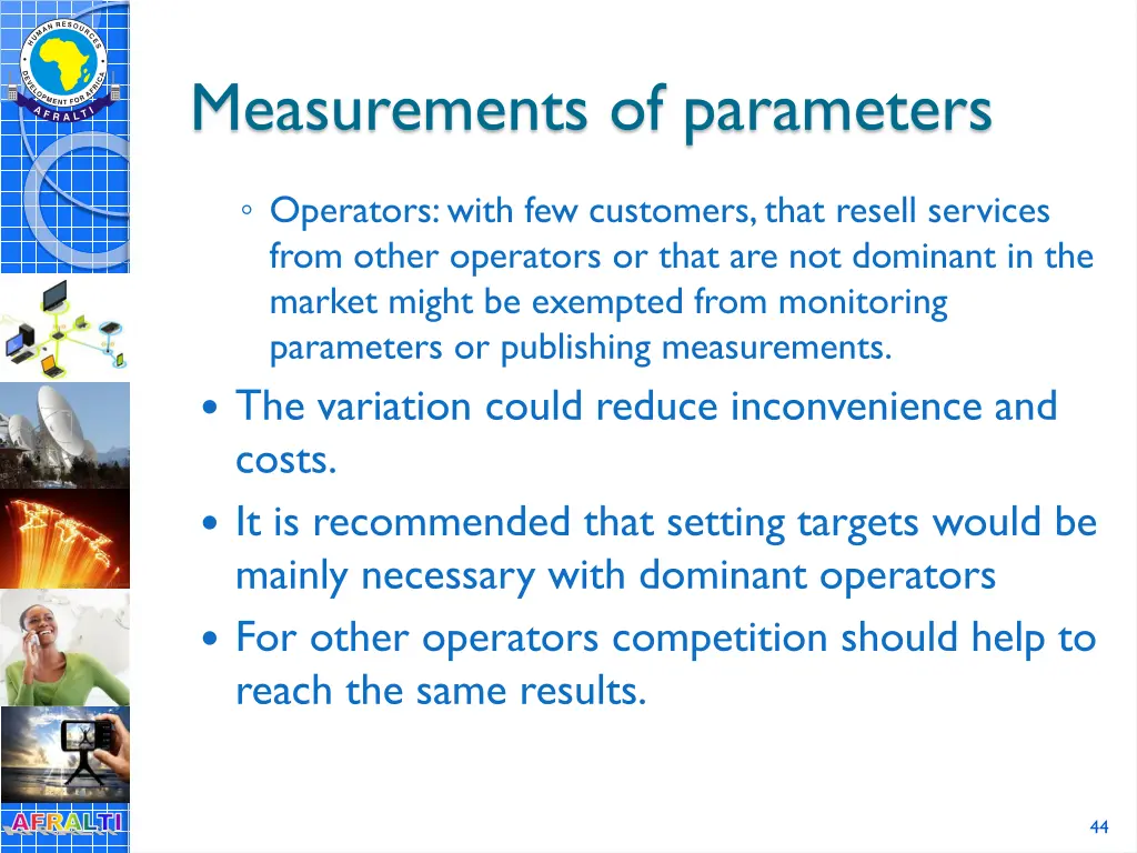 measurements of parameters 1