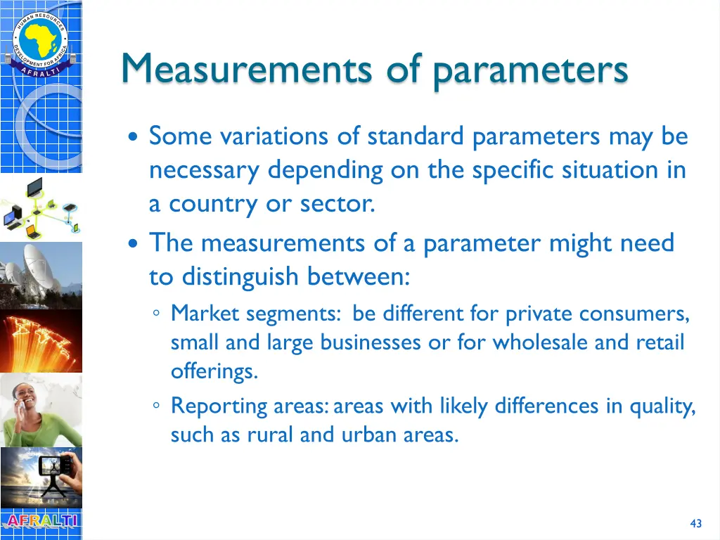 measurements of parameters