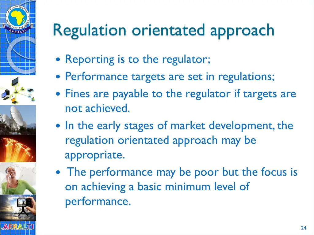 regulation orientated approach