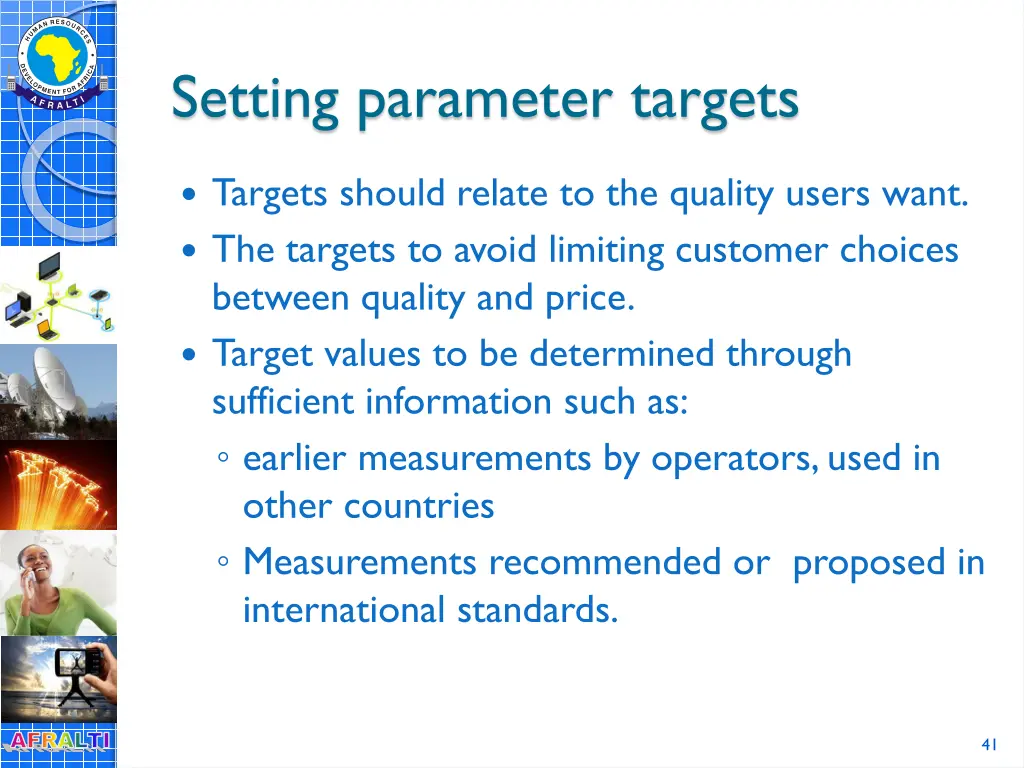 setting parameter targets 2