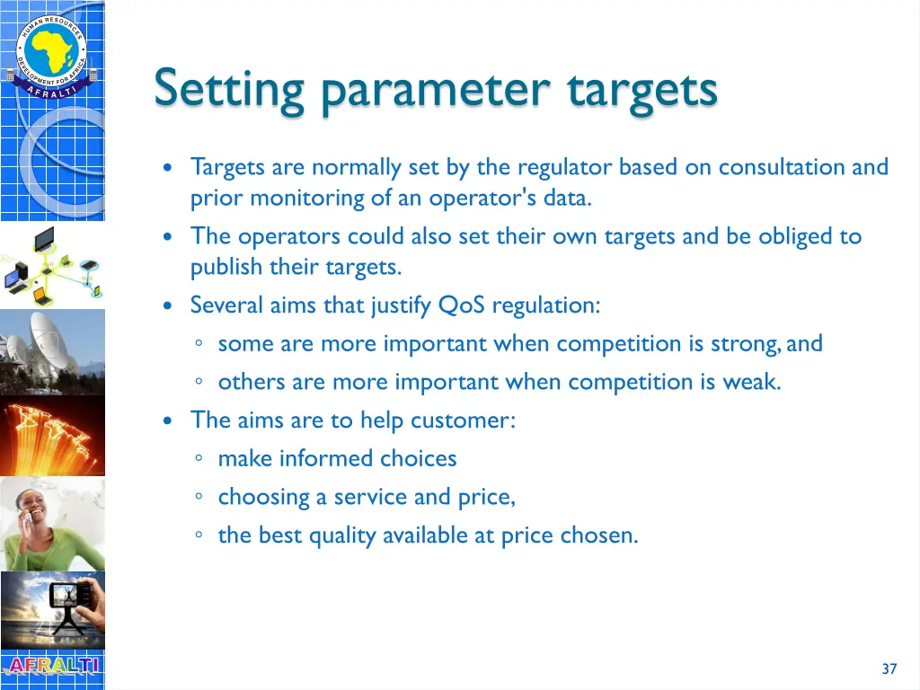 setting parameter targets