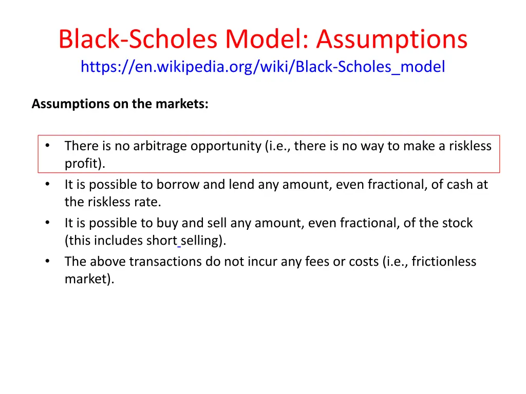 black scholes model assumptions https 1