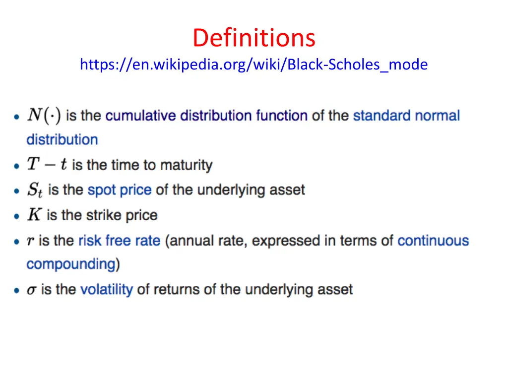 definitions