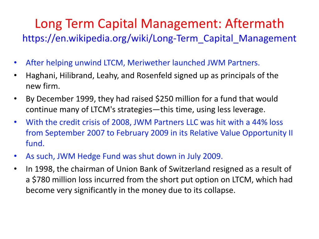 long term capital management aftermath https 1