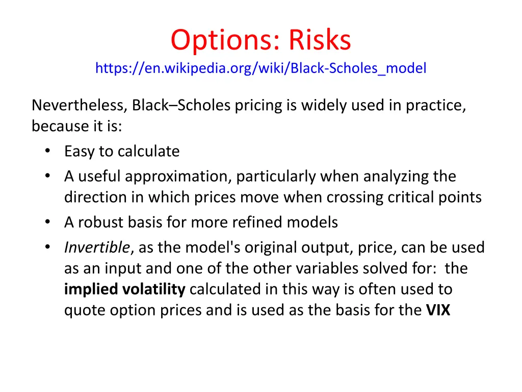 options risks https en wikipedia org wiki black 2