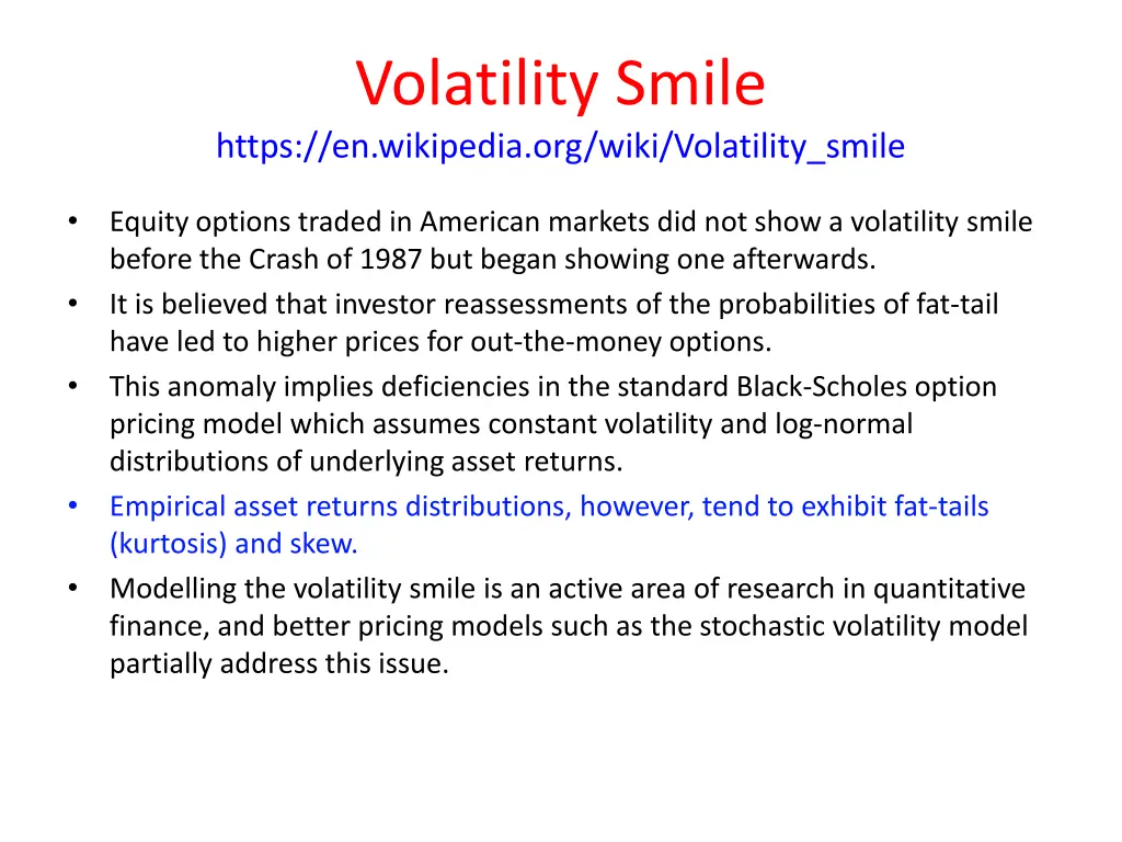 volatility smile https en wikipedia org wiki 1