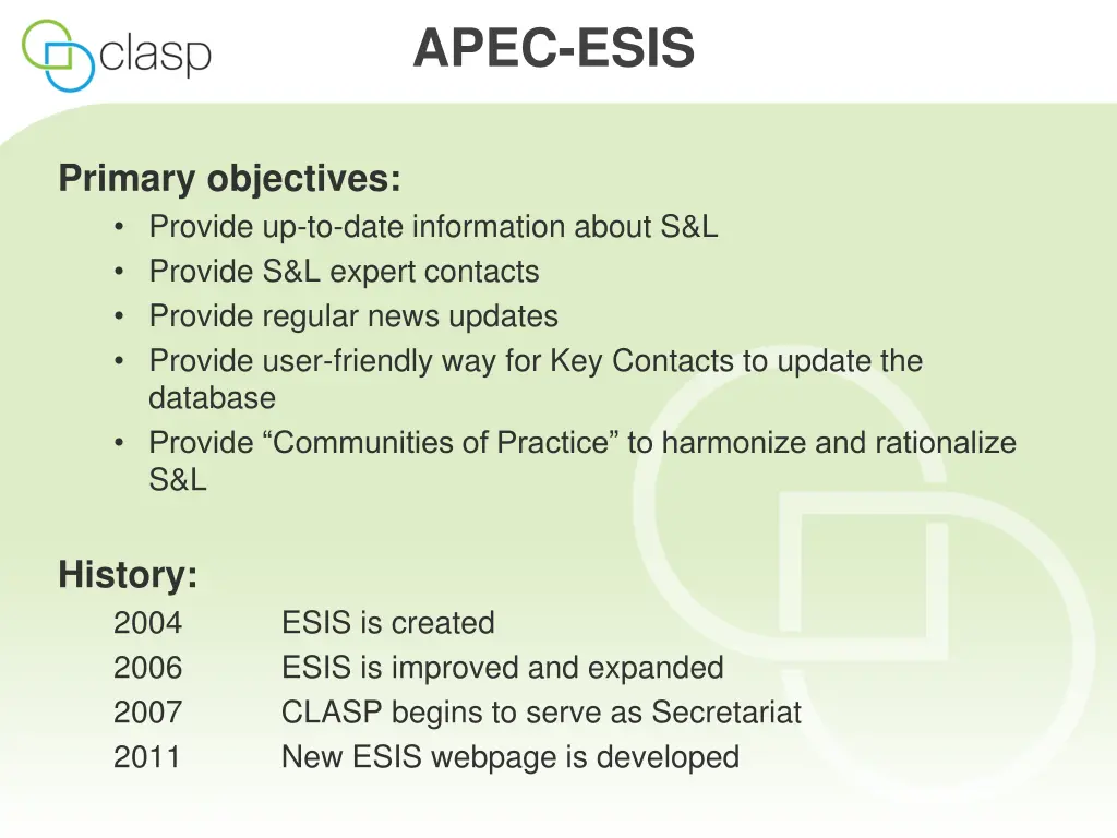 apec esis