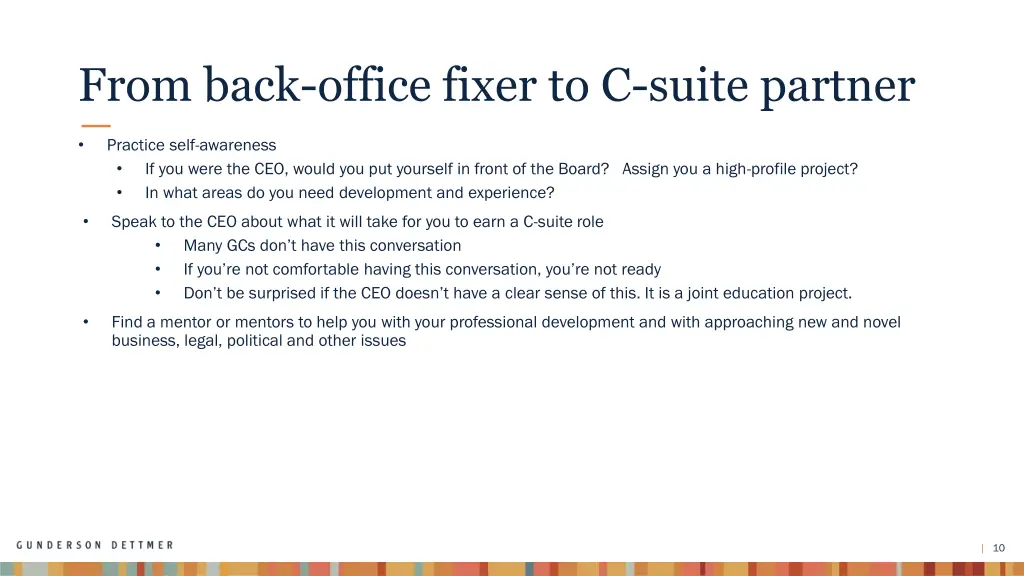from back office fixer to c suite partner 2