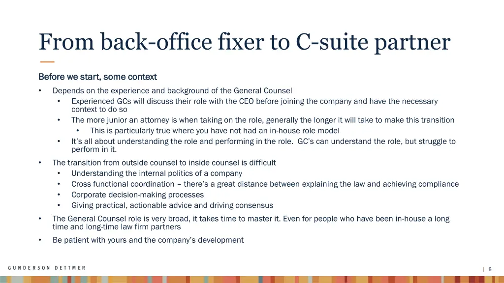 from back office fixer to c suite partner