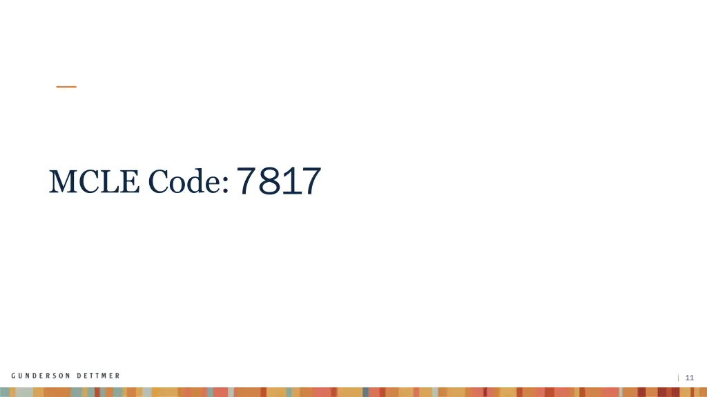 mcle code 7817