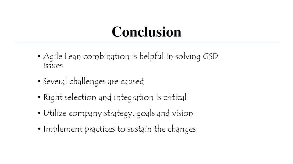 conclusion
