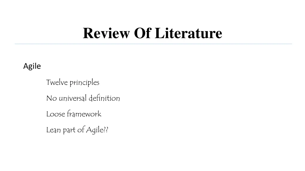 review of literature 1