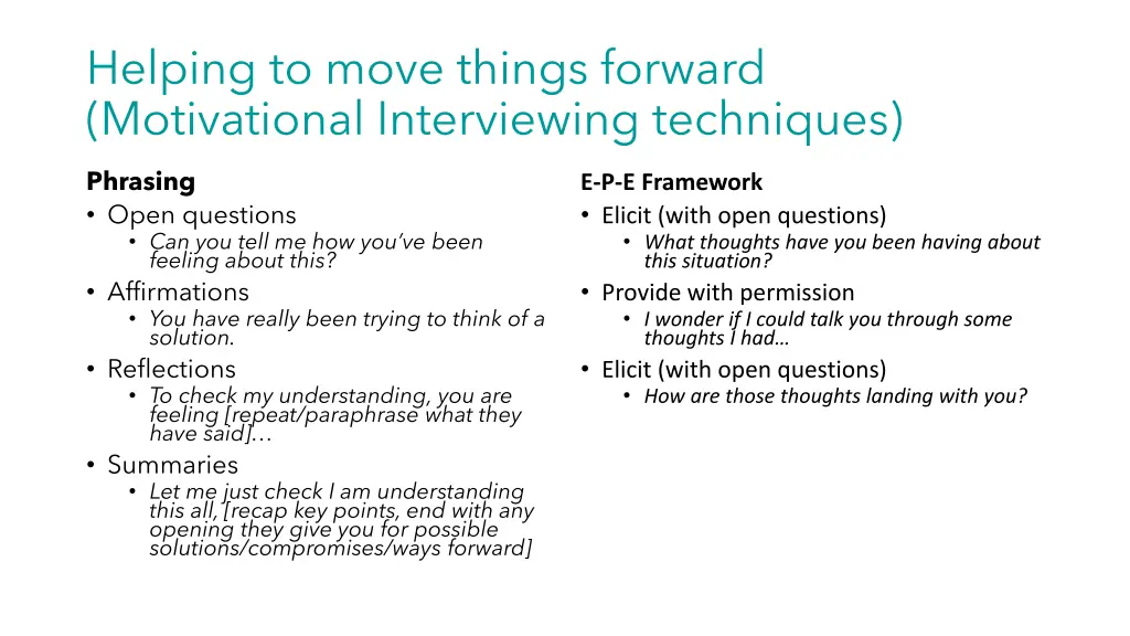 helping to move things forward motivational