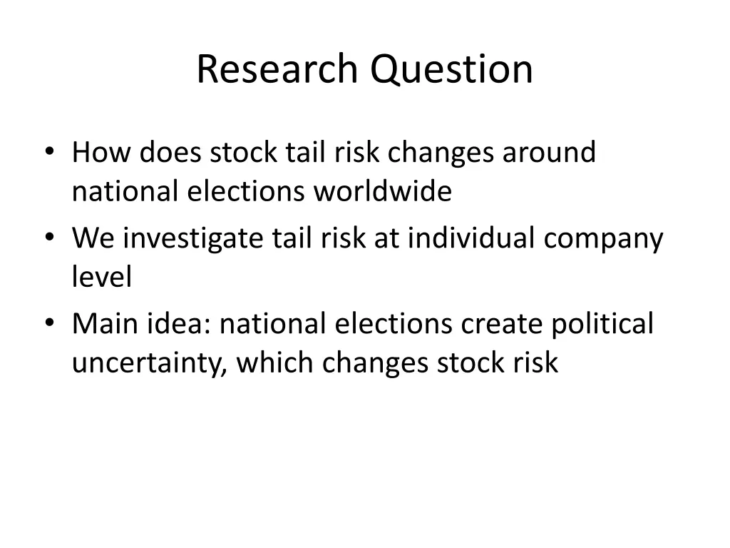 research question