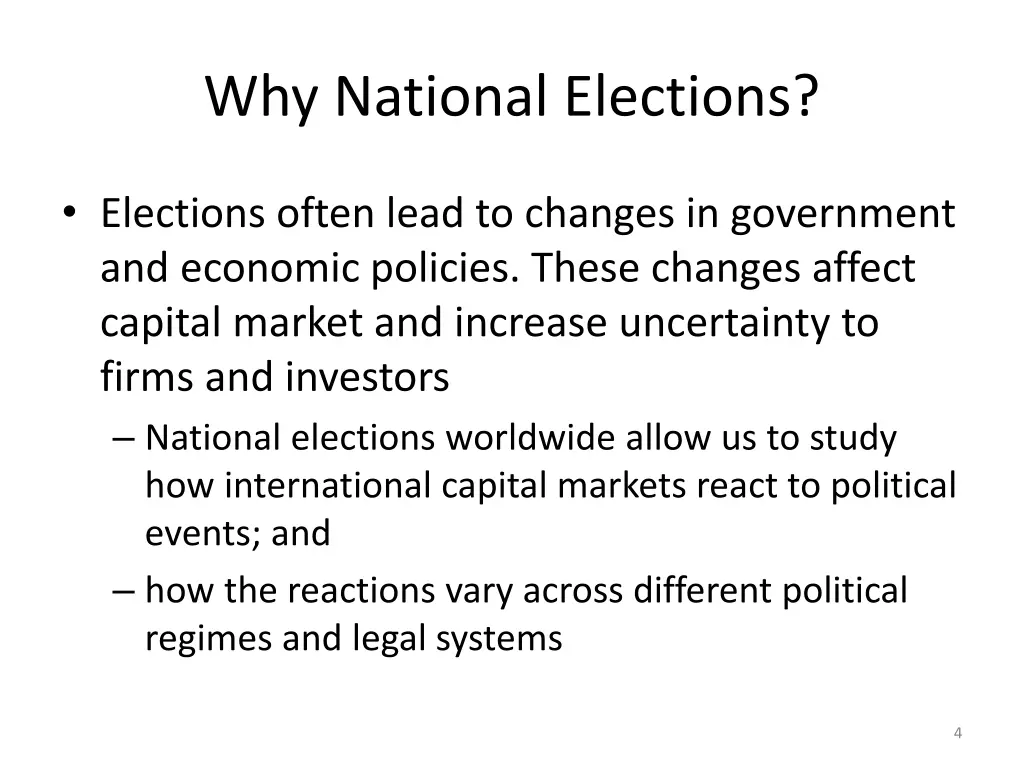 why national elections