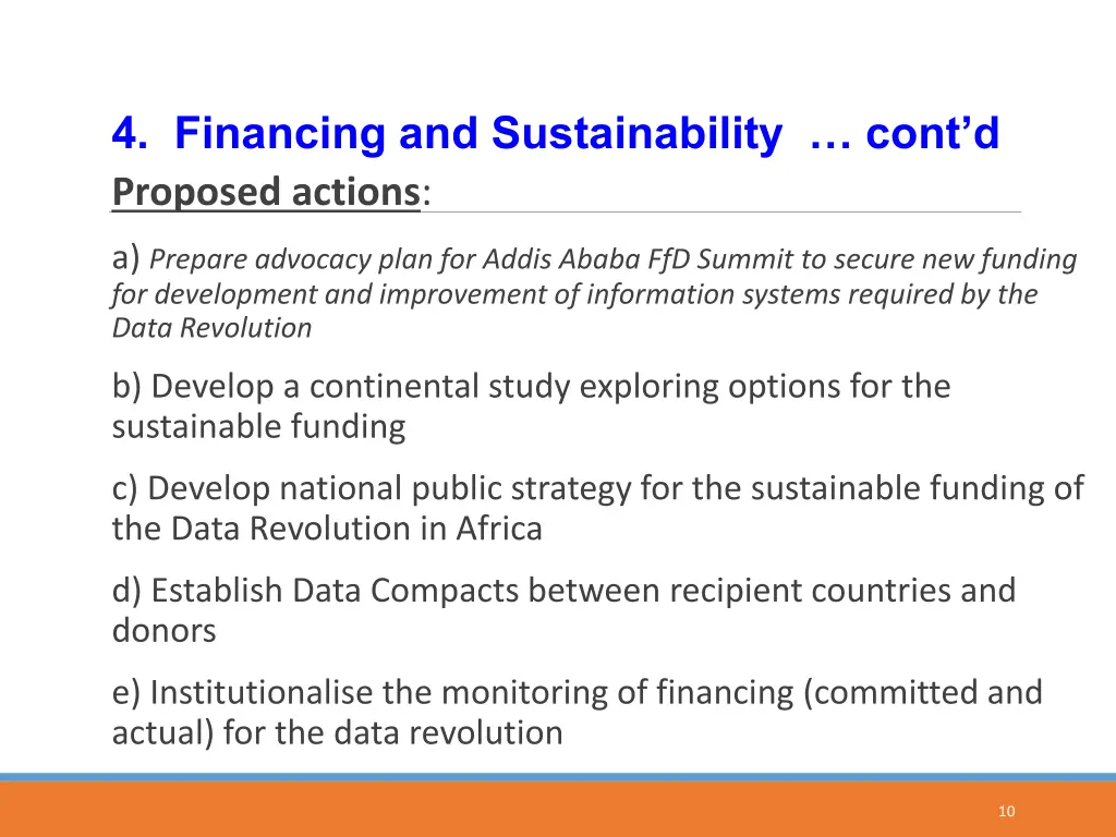 4 financing and sustainability cont d proposed