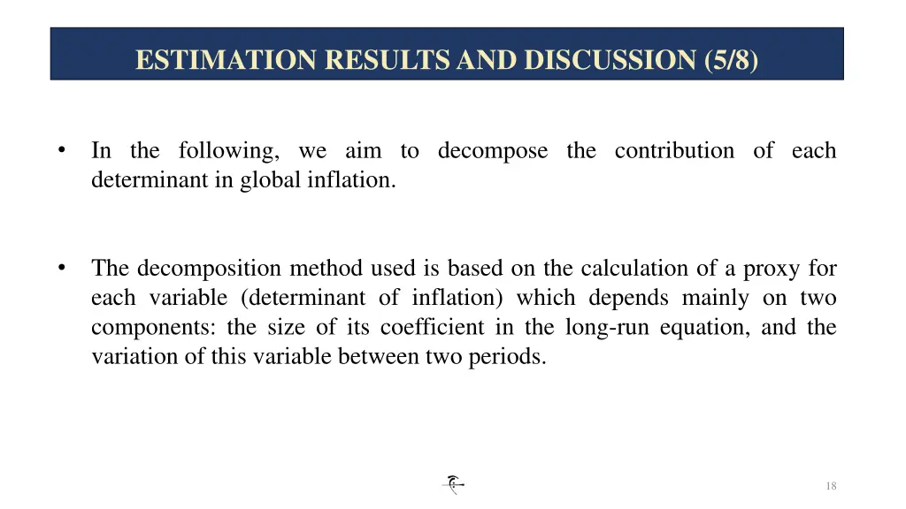 estimation results and discussion 5 8