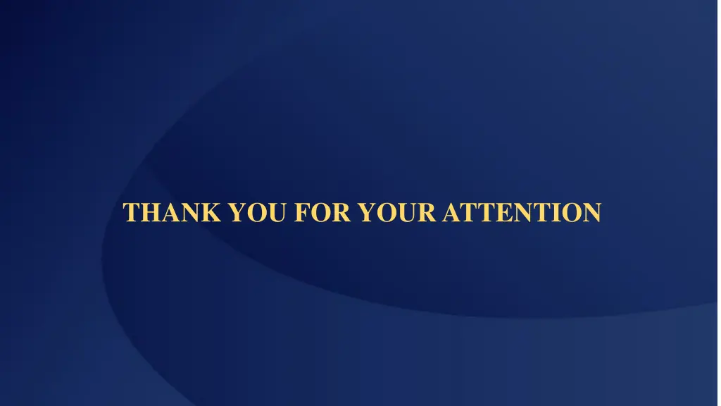 thank you for your attention