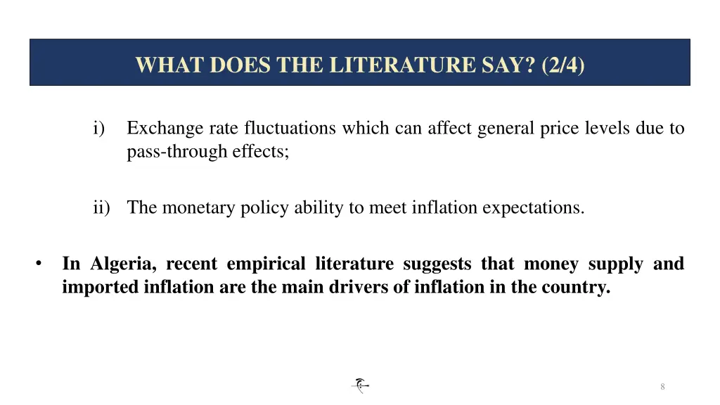 what does the literature say 2 4