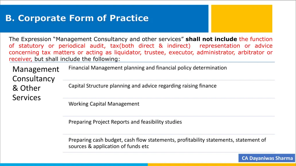 b corporate form of practice 2