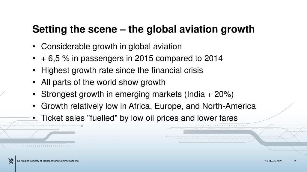 setting the scene the global aviation growth