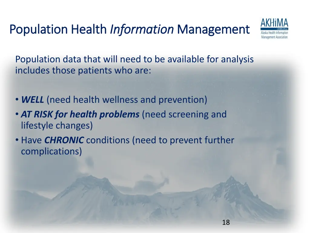 population health population health information
