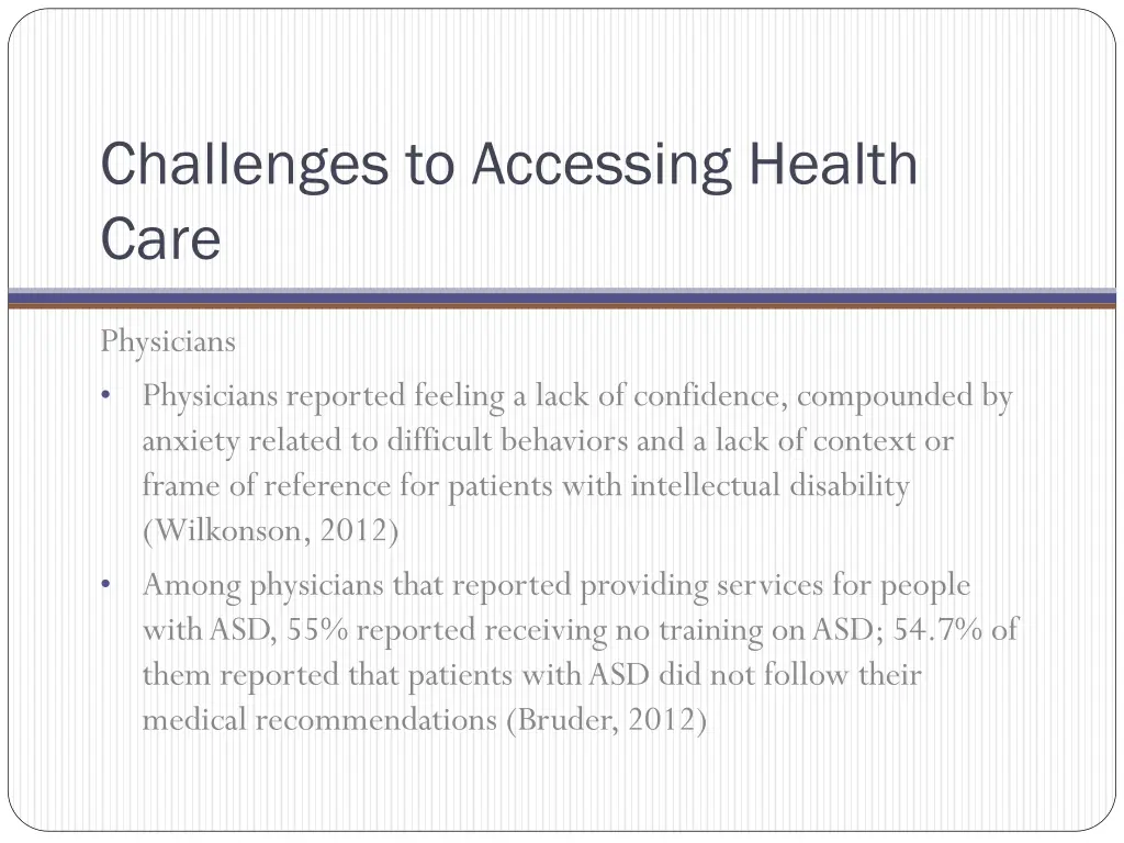 challenges to accessing health care