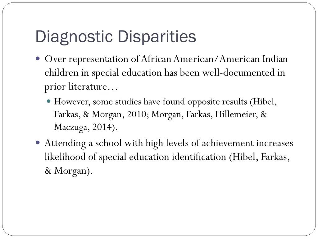diagnostic disparities