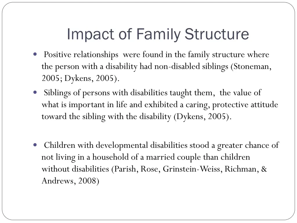 impact of family structure