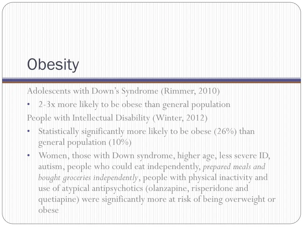 obesity
