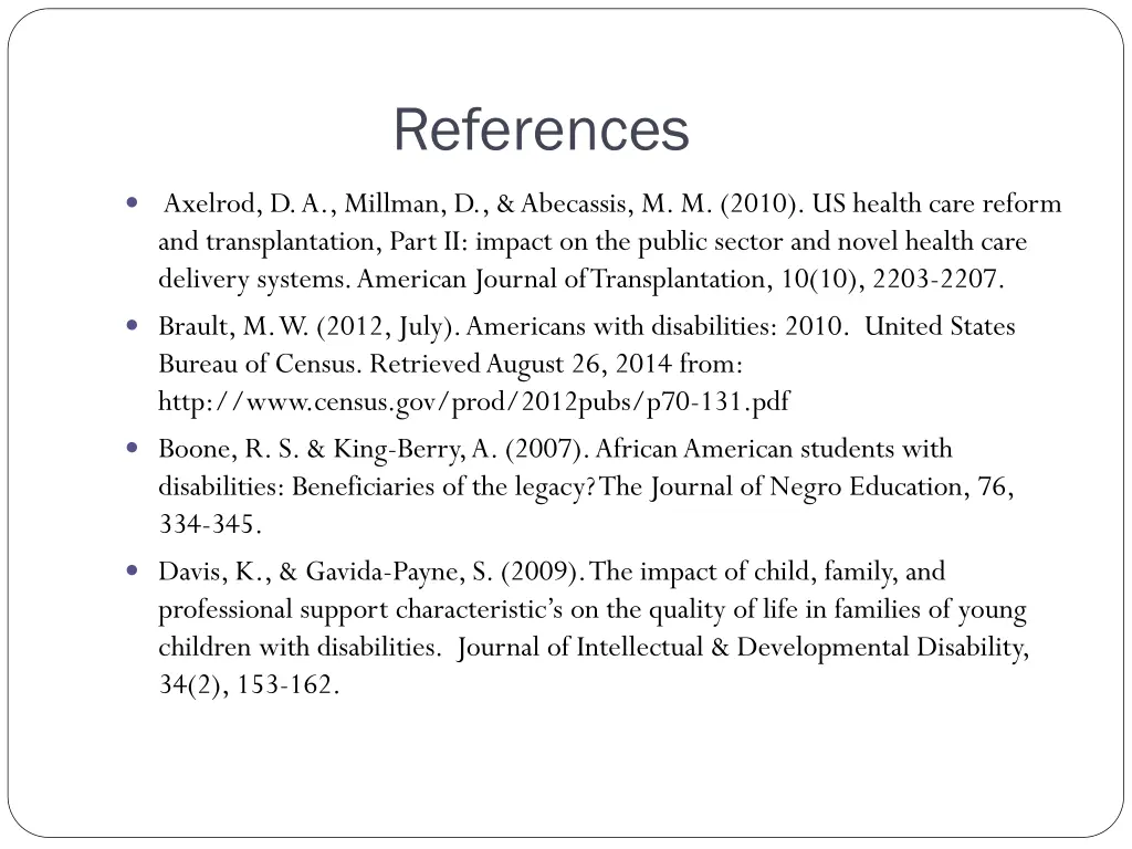 references