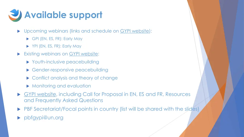 available support